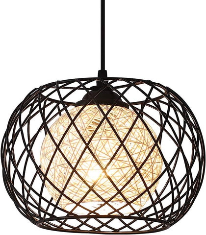 Modern Wood & Rattan Pendant Lights - Adjustable & Stylish